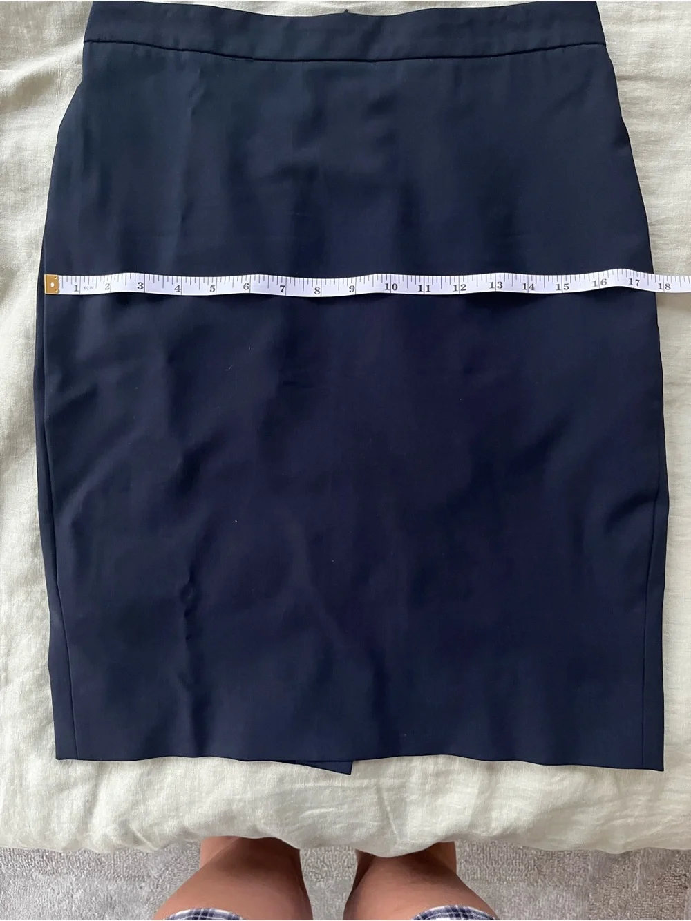 J. Crew Navy Pencil Skirt - Tailored Office Staple